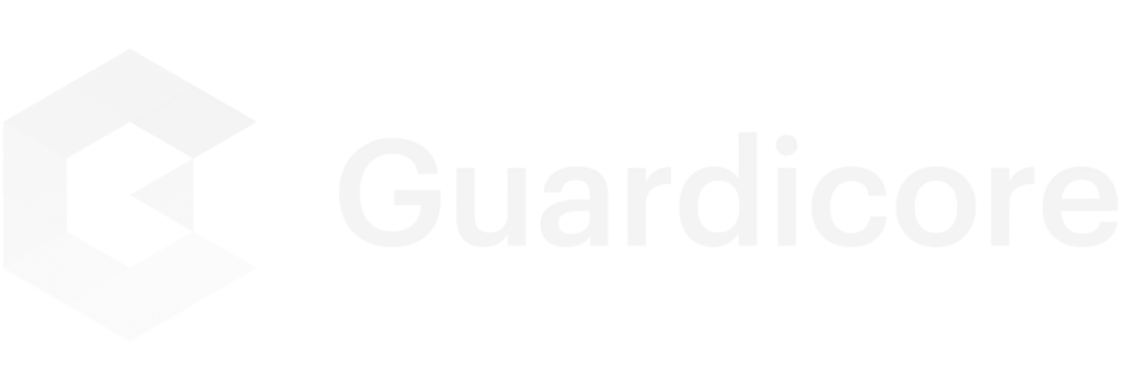 Guardicore logo with a geometric icon and the company name in light gray text.