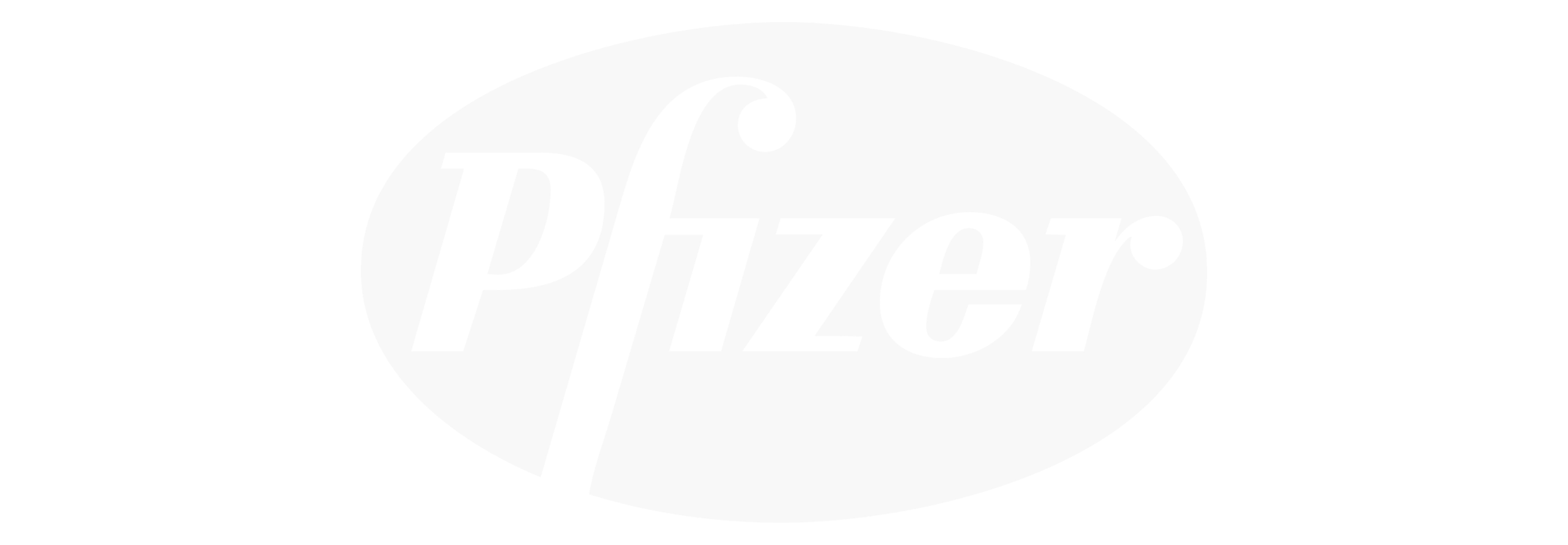 White Pfizer logo on a transparent background.